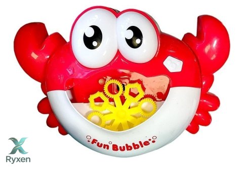 Maszyna do Baniek Mydlanych Krab Czerwony LEAN TOYS
