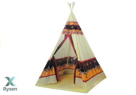 Namiot Tipi Indiański Baza Dla Dzieci + 60 Piłek 155 cm LEAN TOYS