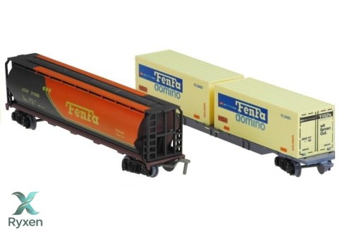 Ogromna Kolejka FENFA 5 Lokomotywa Wagonów Rozjazdy LEAN TOYS
