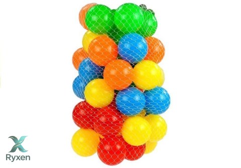 Piłki Do Suchego Basenu W Siatce 50 szt 7cm LEAN TOYS