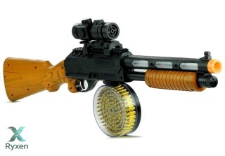 Pistolet Broń Karabin AK 868-1 Świeci Gra 60 cm LEAN TOYS