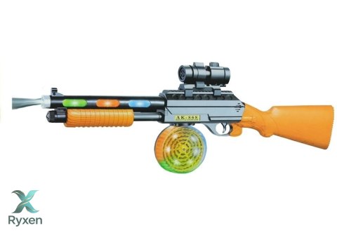 Pistolet Broń Karabin AK 868-1 Świeci Gra 60 cm LEAN TOYS