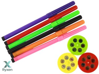 Projektor Dinozaur + Pisaki 18 Obrazków Malowanie LEAN TOYS