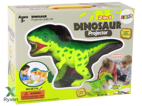 Projektor Dinozaur + Pisaki 18 Obrazków Malowanie LEAN TOYS