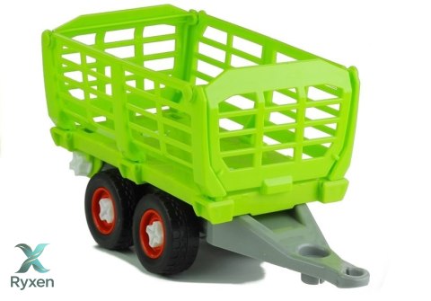Rozkręcany Traktor z Otwierana Przyczepą 43 cm LEAN TOYS