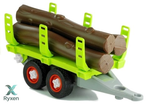 Rozkręcany Traktor z Przyczepą z Drewnem 43 cm LEAN TOYS