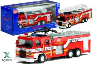Samochodzik Wóz Strażacki z Drabiną 2 Rodzaje 1:32 LEAN TOYS