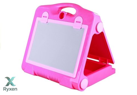 Tablica Na kredę Pisak + Pisaki Szblony 2w1 LEAN TOYS