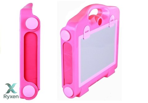 Tablica Na kredę Pisak + Pisaki Szblony 2w1 LEAN TOYS