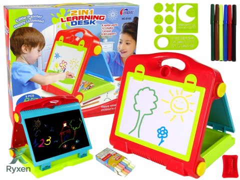 Tablica Składana w Walizkę Dwustronna 2w1 Na Kredę LEAN TOYS