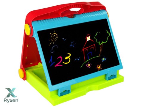 Tablica Składana w Walizkę Dwustronna 2w1 Na Kredę LEAN TOYS