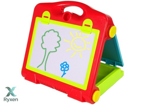 Tablica Składana w Walizkę Dwustronna 2w1 Na Kredę LEAN TOYS