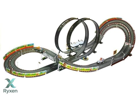 Tor Samochodowy + 2 Auta Mario RC 452cm 20km/h LEAN TOYS