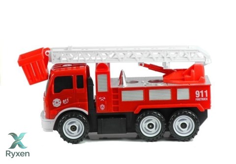 Wóz Strażacki z Drabiną Do Rozkręcania Narzędzia LEAN TOYS