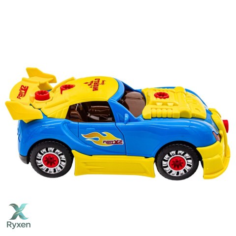 Zestaw Małego Mechanika Rozkręcany Samochód Wkrętarka Światła Dźwięki LEAN TOYS