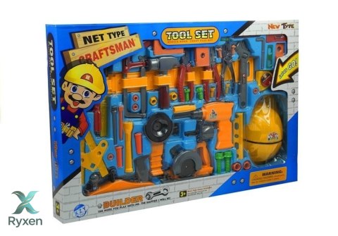 Zestaw Narzędzi dla Majsterkowicza Warsztat Pas 55 Elementów LEAN TOYS