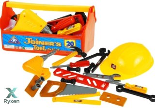 Zestaw Narzędzi w Skrzynce Majsterkowicz Kask 20 elementów LEAN TOYS