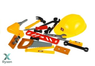 Zestaw Narzędzi w Skrzynce Majsterkowicz Kask 20 elementów LEAN TOYS