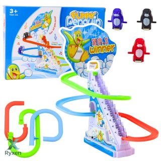 Zestaw Pingwiny Interaktywne Na Ruchomych Schodach Dla Dzieci LEAN TOYS
