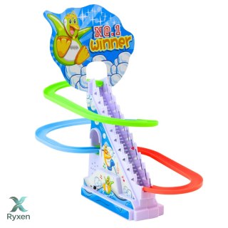 Zestaw Pingwiny Interaktywne Na Ruchomych Schodach Dla Dzieci LEAN TOYS