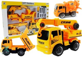Zestaw Pojazdów Do Rozkręcania Betoniarka Wywrotka LEAN TOYS