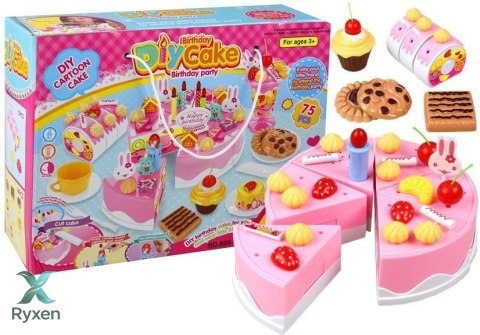 Zestaw Przyjęcie Urodzinowe Tort Do Krojenia Deser LEAN TOYS
