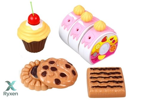 Zestaw Przyjęcie Urodzinowe Tort Do Krojenia Deser LEAN TOYS