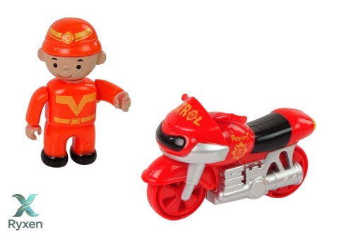 Zestaw Straż Remiza Strażacka z Dźwiękiem LEAN TOYS