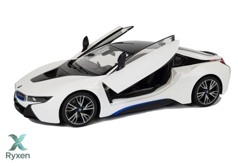 Auto R/C BMW i8 Rastar 1:14 Biały Drzwi Automatyczne RASTAR