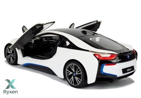Auto R/C BMW i8 Rastar 1:14 Biały Drzwi Automatyczne RASTAR
