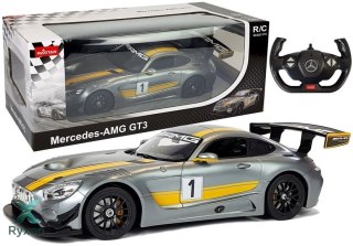 Auto R/C Mercedes AMG GT3 Rastar 1:14 Szare na pilota RASTAR