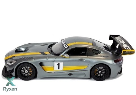Auto R/C Mercedes AMG GT3 Rastar 1:14 Szare na pilota RASTAR