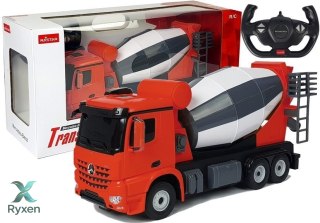 Auto R/C Mercedes-Benz Arocs Rastar 1:14 Czerwone na Pilota RASTAR