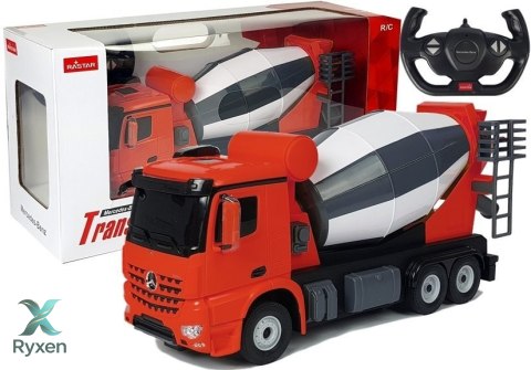 Auto R/C Mercedes-Benz Arocs Rastar 1:14 Czerwone na Pilota RASTAR