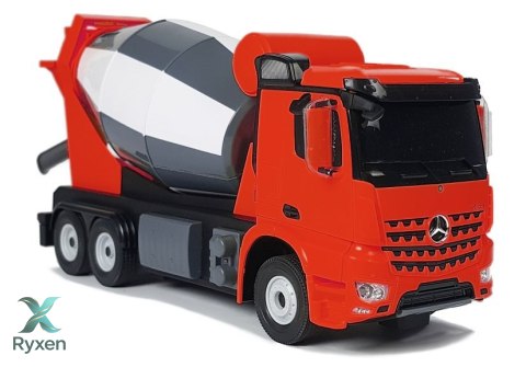 Auto R/C Mercedes-Benz Arocs Rastar 1:14 Czerwone na Pilota RASTAR