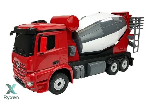 Auto R/C Mercedes-Benz Arocs Rastar 1:14 Czerwone na Pilota RASTAR
