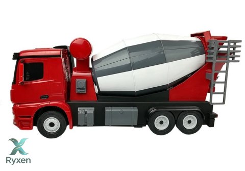 Auto R/C Mercedes-Benz Arocs Rastar 1:14 Czerwone na Pilota RASTAR