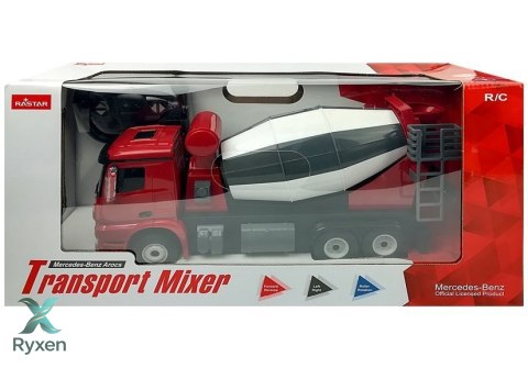 Auto R/C Mercedes-Benz Arocs Rastar 1:14 Czerwone na Pilota RASTAR