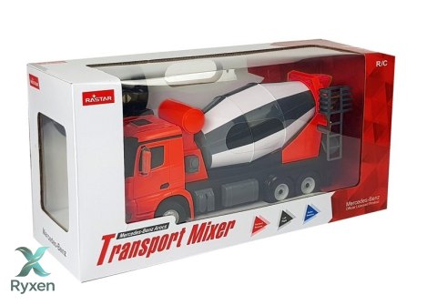 Auto R/C Mercedes-Benz Arocs Rastar 1:14 Czerwone na Pilota RASTAR