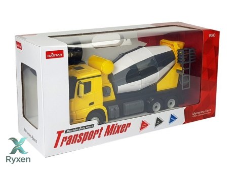 Auto R/C Mercedes-Benz Arocs Rastar 1:14 Żółte na Pilota RASTAR