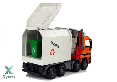 Auto Śmieciarka z Napędem Kosz na Śmieci LEAN TOYS