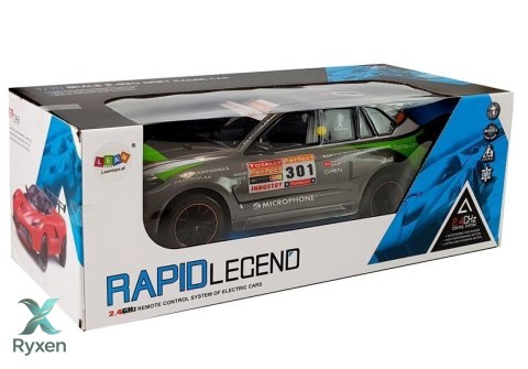Auto Sportowe Zdalnie Sterowane RC 1:10 2.4G Szare LEAN TOYS