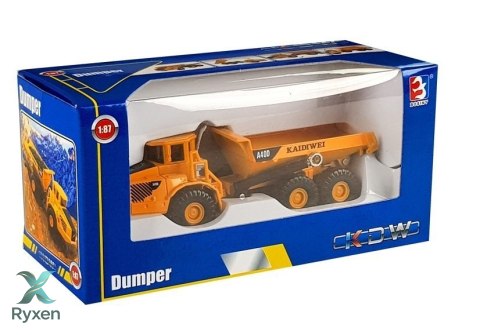 Auto Wywrotka Metalowa 1:87 Ruchome Elementy LEAN TOYS