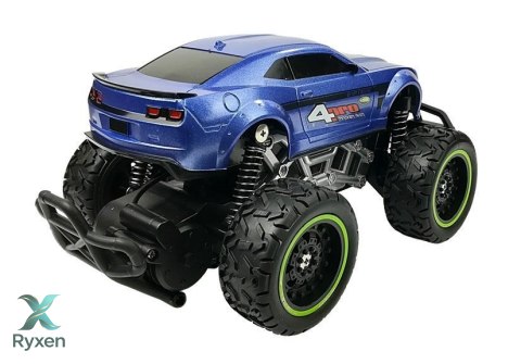 Auto Zdalnie Sterowane R/C 6.5 km/h Wysokie Koła Niebieskie LEAN TOYS