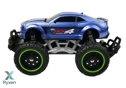 Auto Zdalnie Sterowane R/C 6.5 km/h Wysokie Koła Niebieskie LEAN TOYS