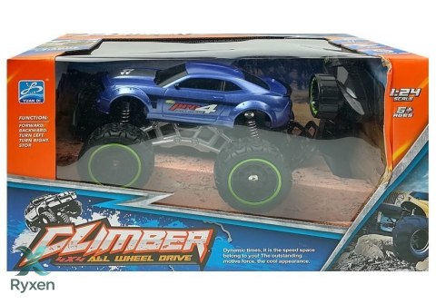 Auto Zdalnie Sterowane R/C 6.5 km/h Wysokie Koła Niebieskie LEAN TOYS