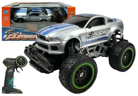 Auto Zdalnie Sterowane R/C 6.5 km/h Wysokie Koła Srebrne LEAN TOYS