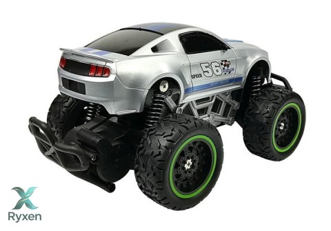 Auto Zdalnie Sterowane R/C 6.5 km/h Wysokie Koła Srebrne LEAN TOYS