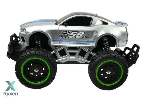Auto Zdalnie Sterowane R/C 6.5 km/h Wysokie Koła Srebrne LEAN TOYS