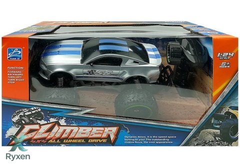 Auto Zdalnie Sterowane R/C 6.5 km/h Wysokie Koła Srebrne LEAN TOYS